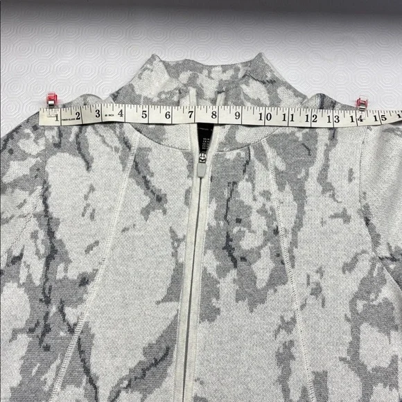 Rachel Zoe Full Zip Sweater Grey Medium - Picture 7 of 10